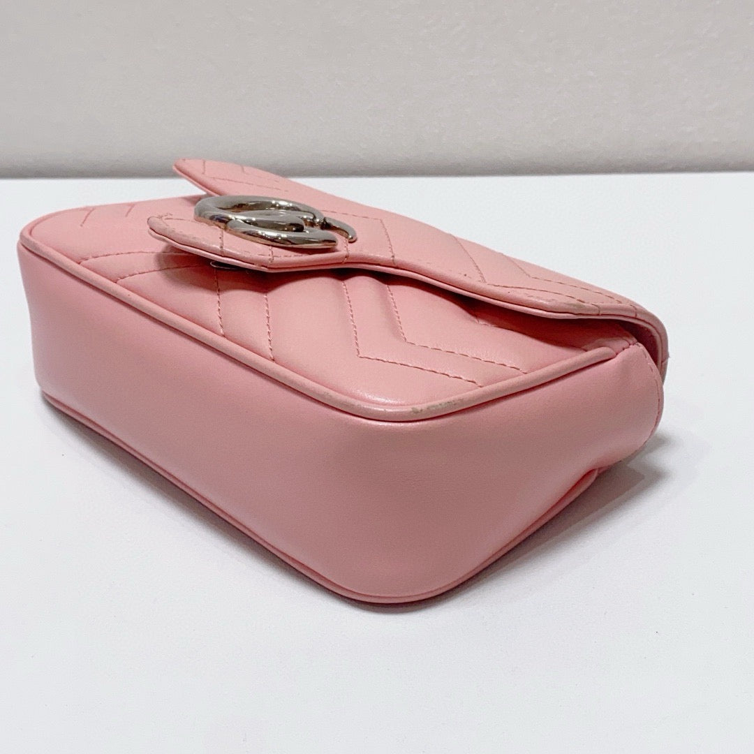 Gucci - Marmont Mini - Leather - Pink - (mini)