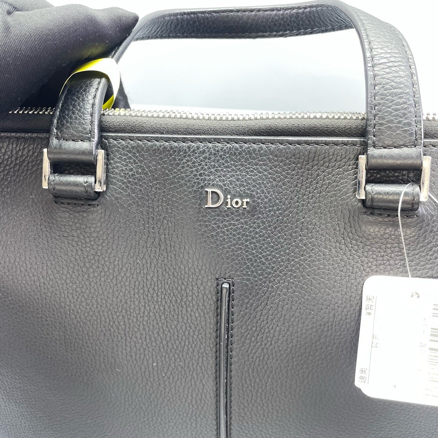 Dior - Briefcase L6676 - Grained leather - Black - (Medium)