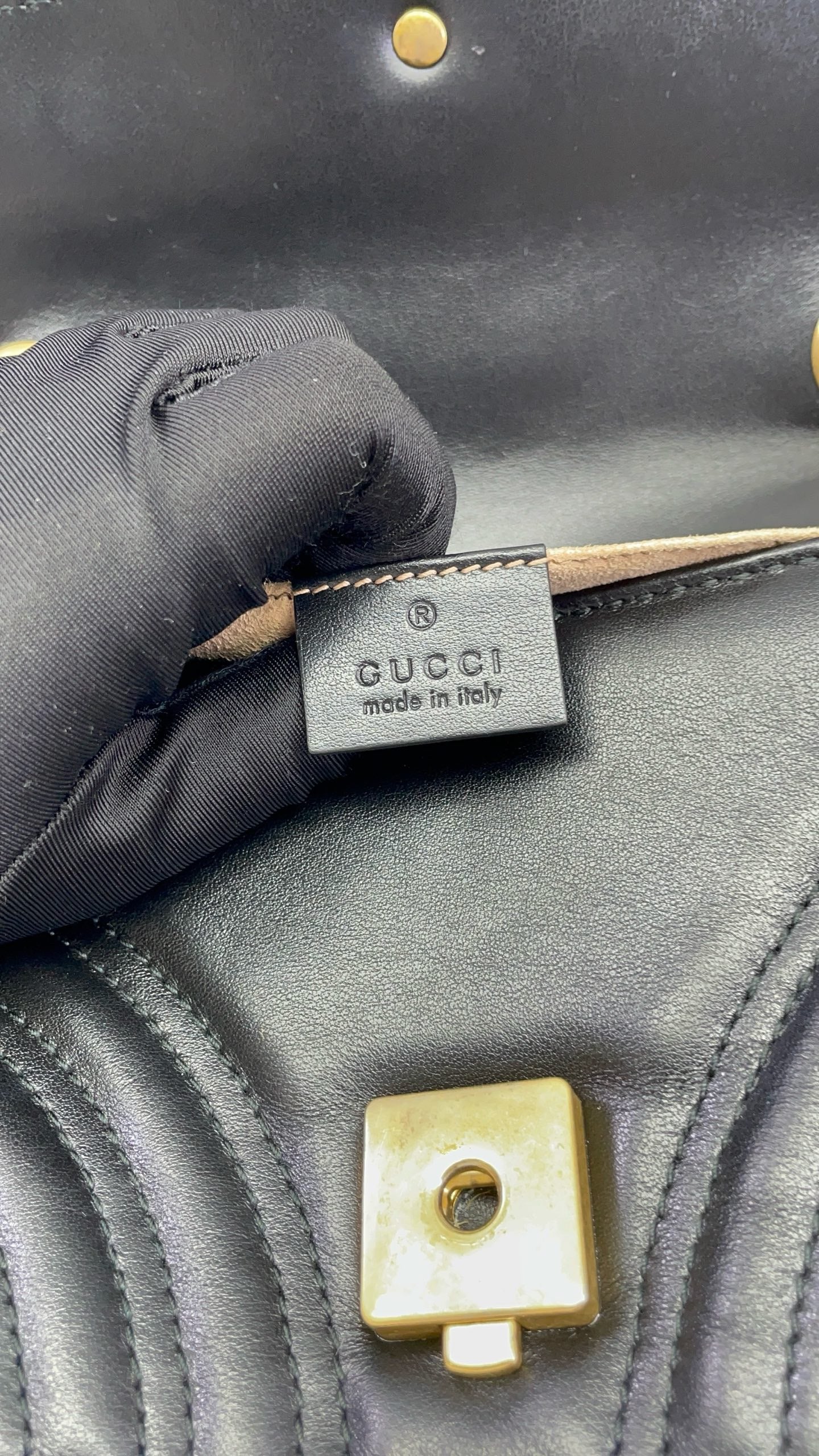 Gucci - GG Marmont Matelasse Mini Bag - Leather - Black - (mini)