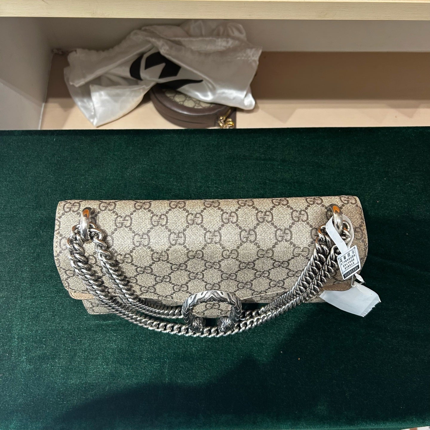 Gucci - Dionysus Shoulder Bag - Canvas - Beige - (medium)