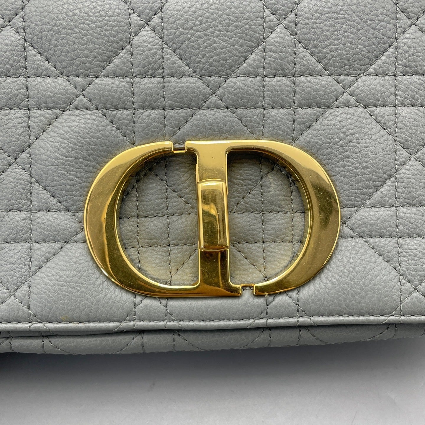 Dior - Caro Chain Bag - Grained calfskin leather - Haze Blue - (Mini)