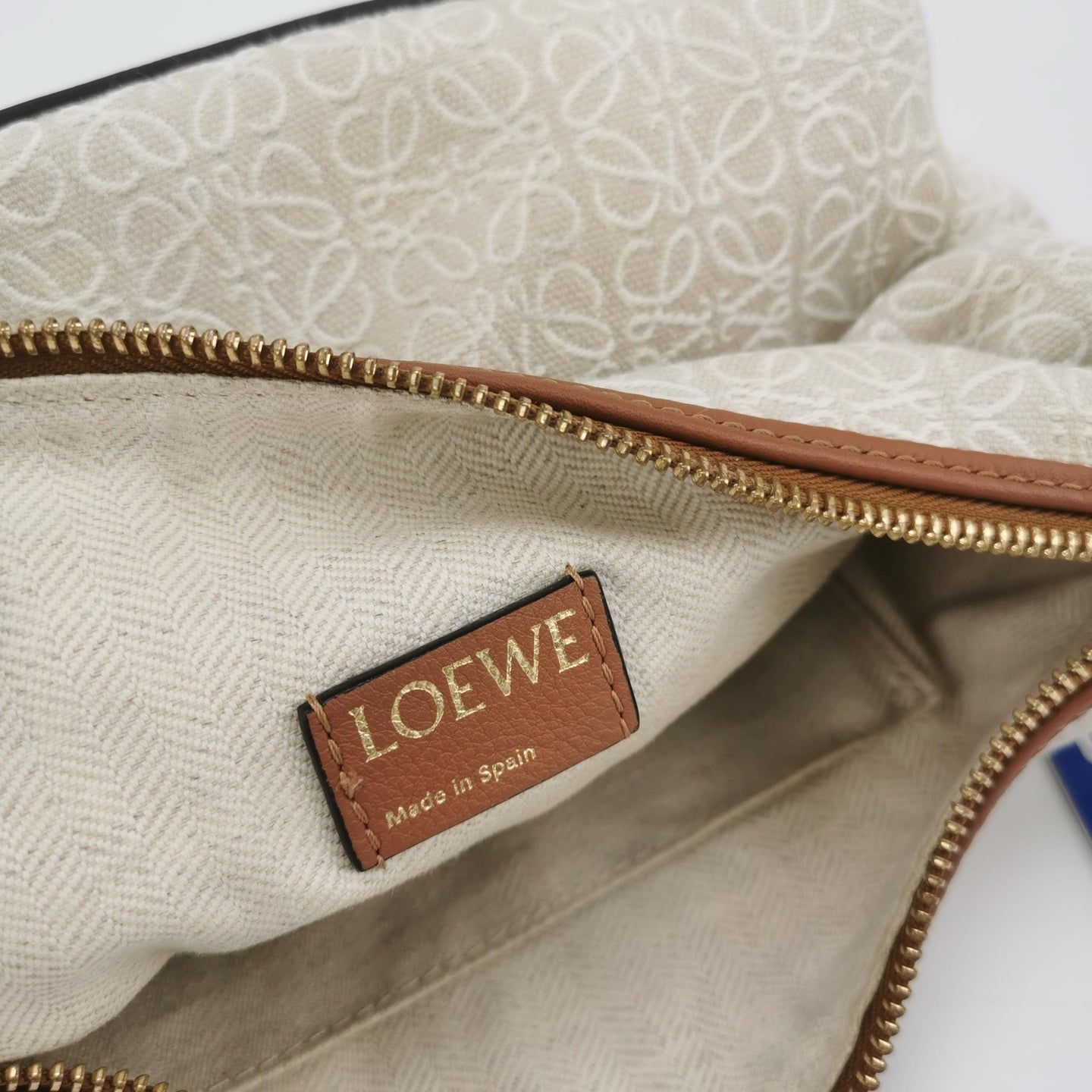 Loewe - Mini Cubi Bag - Cloth and Leather - Beige and Brown - (mini)