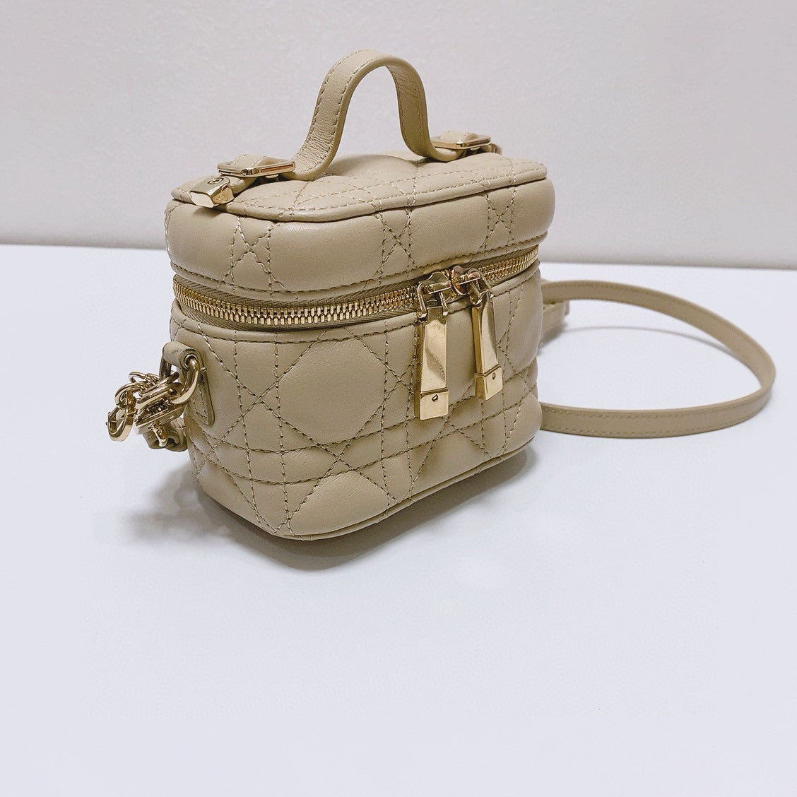 Dior - Mini Vanity Case - Lambskin leather - Beige - (mini)