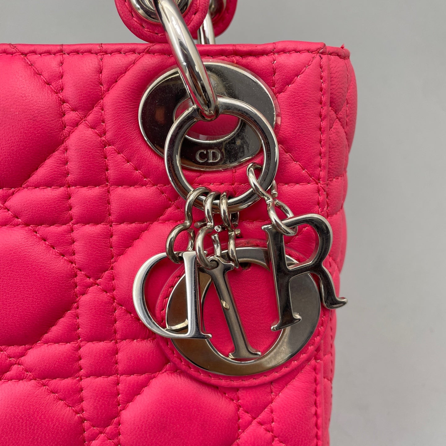 Dior - Lady Dior Mini - Lambskin leather - Rose Pink - (mini)