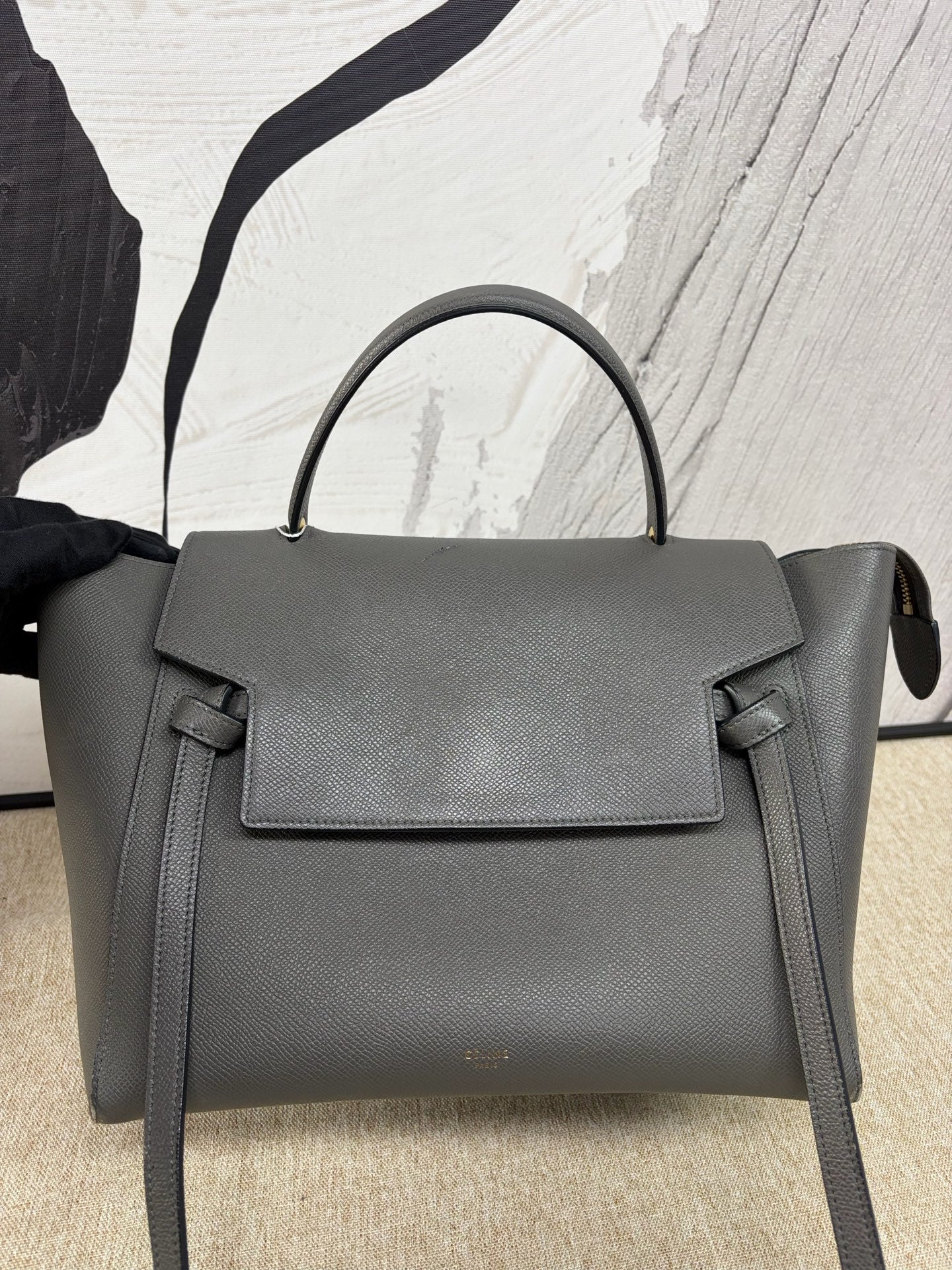 Celine - Belt Bag - Grained Calfskin Leather - Grey - (Large)