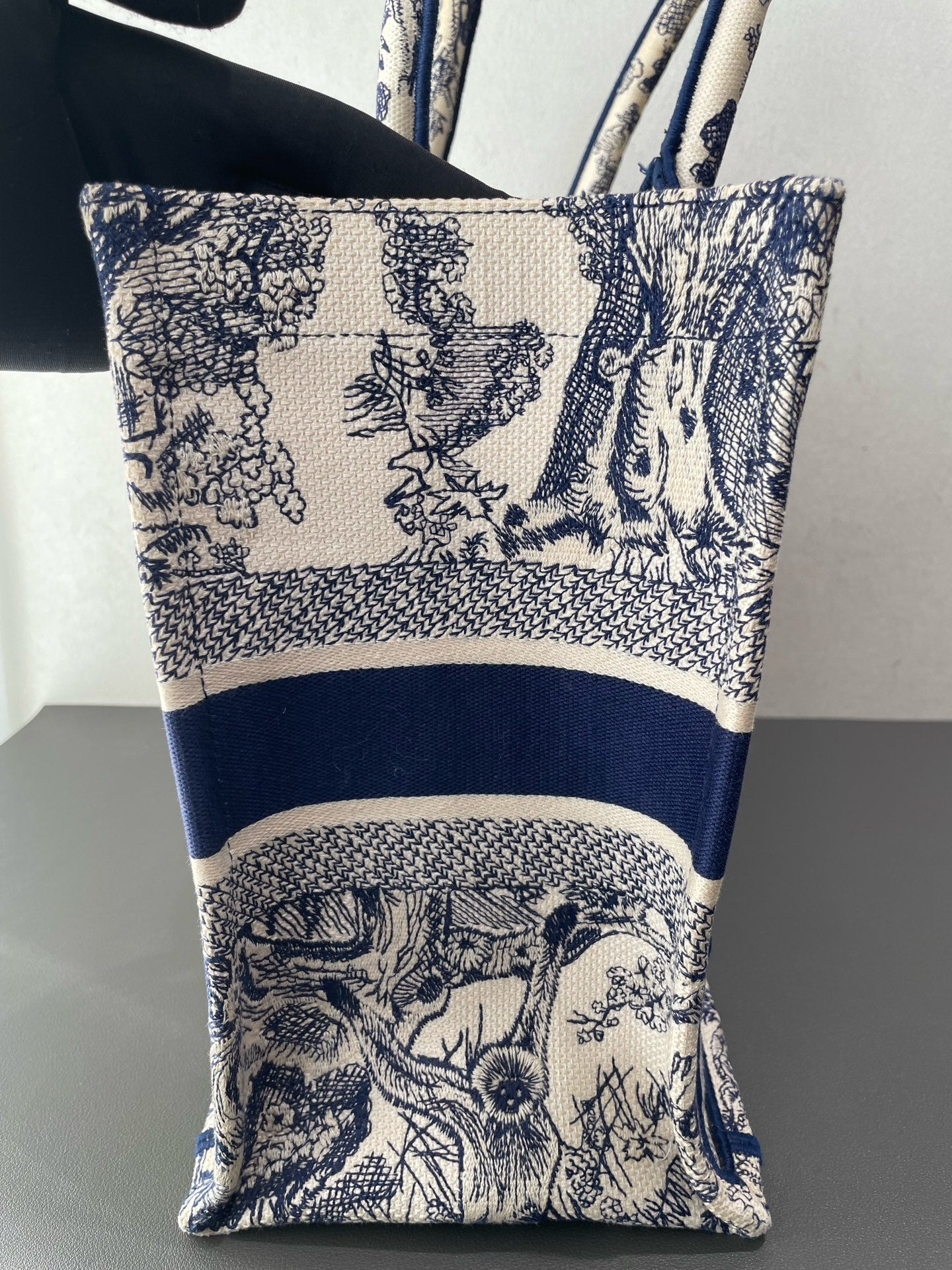 Dior - Book Tote Medium - Embroidered Canvas - Blue - (medium)