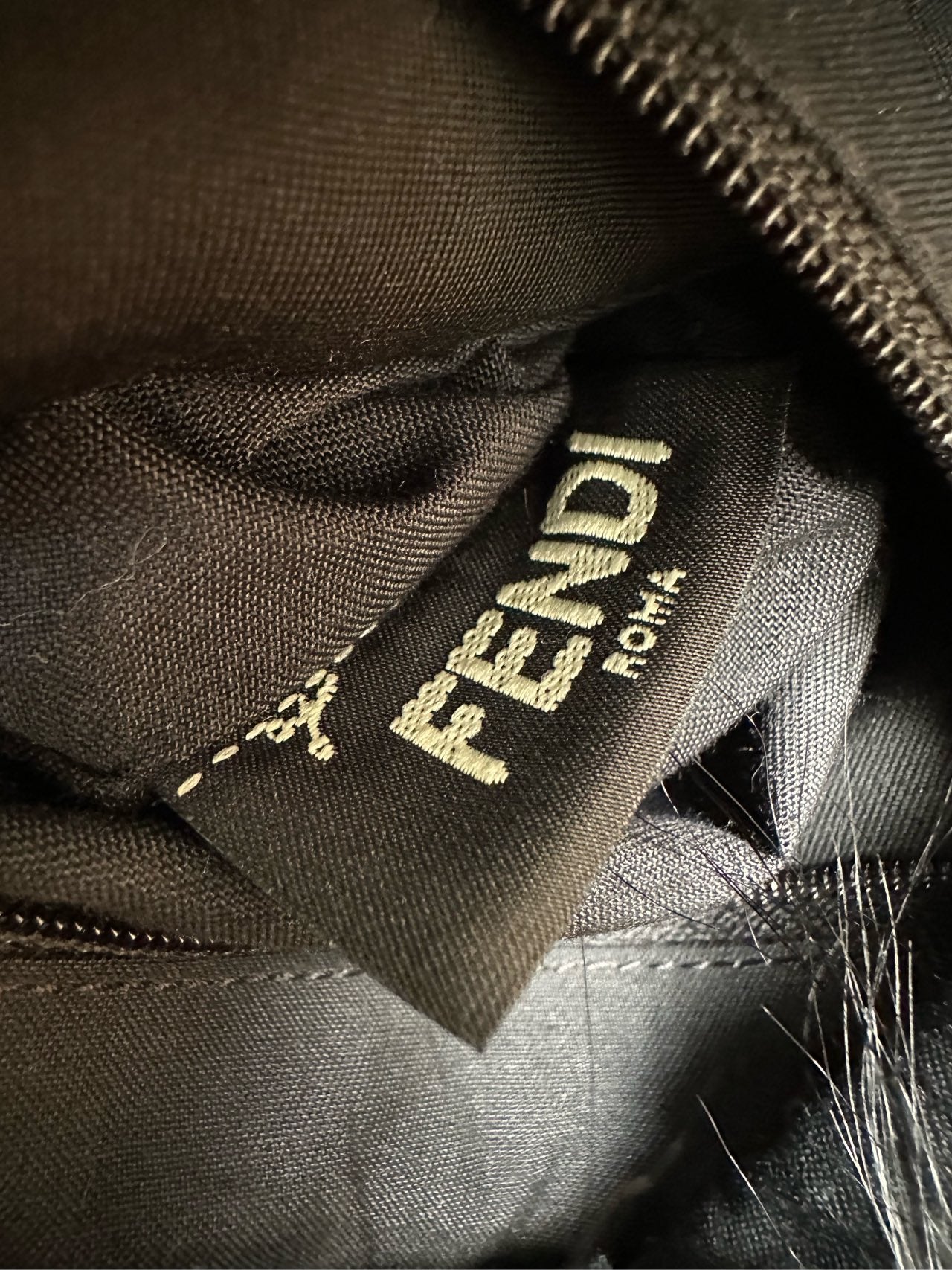 Fendi - Mini Monster Backpack - Synthetic fabric, Mink fur, Leather - Black with Blue, Pink and White accents - (mini)
