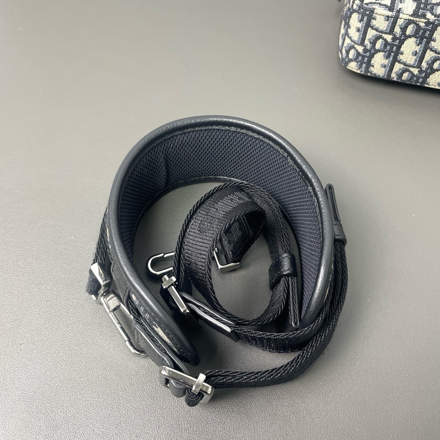 Dior - Safari Messenger Bag - Canvas and cowhide leather - Beige and Black - (small)