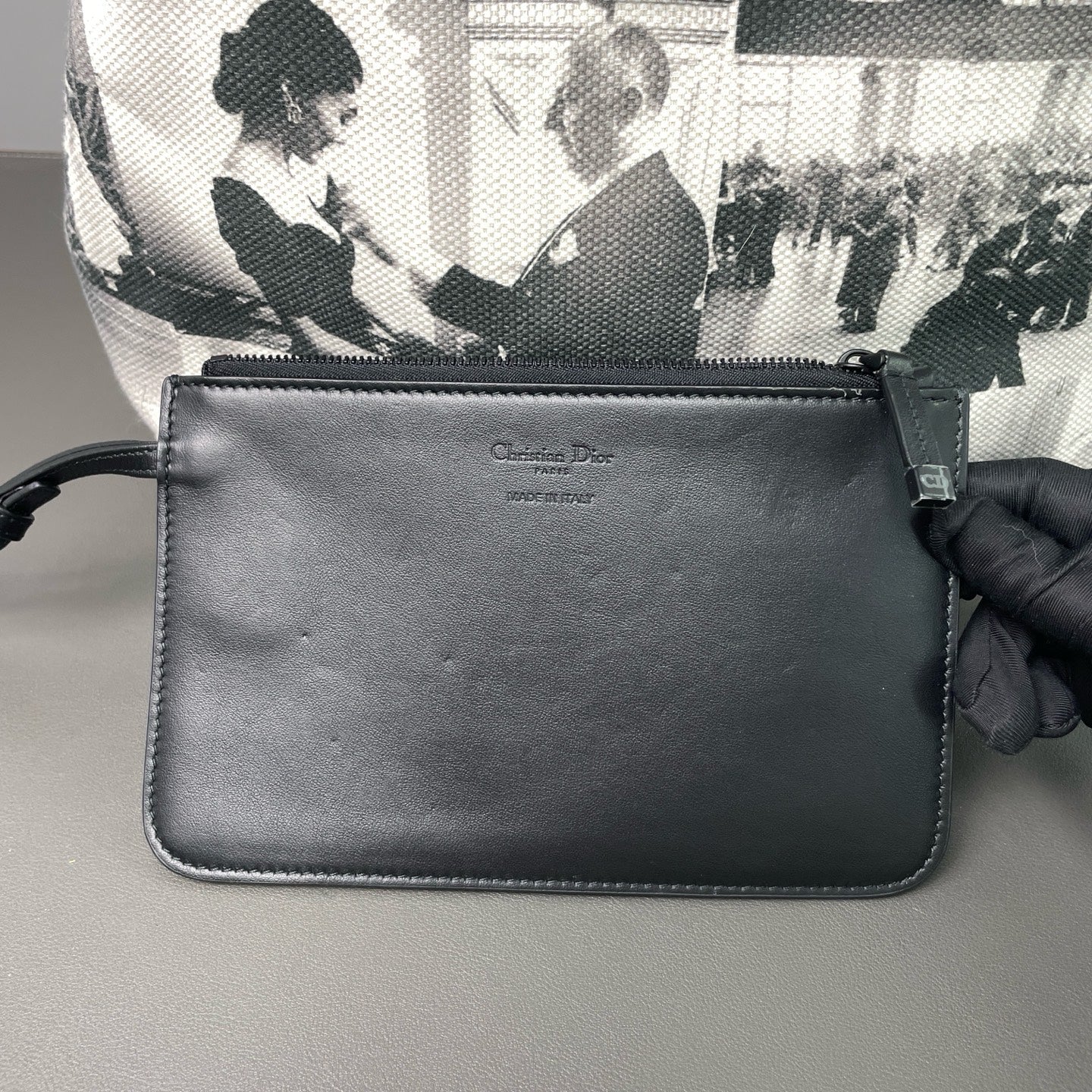 Dior - Toujours Large "Lady Liberty" Handbag - Canvas and Leather - Multicolour (Black, White, Grey) - (Large)