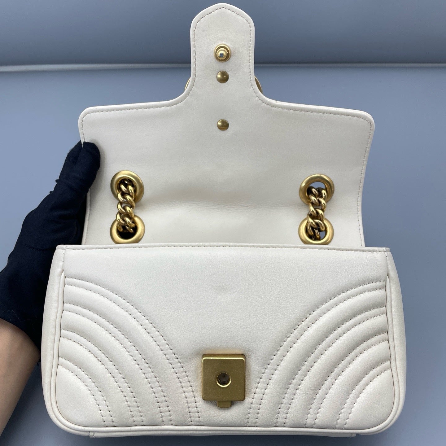 Gucci - Marmont Matelassé Mini - Leather - White - (mini)