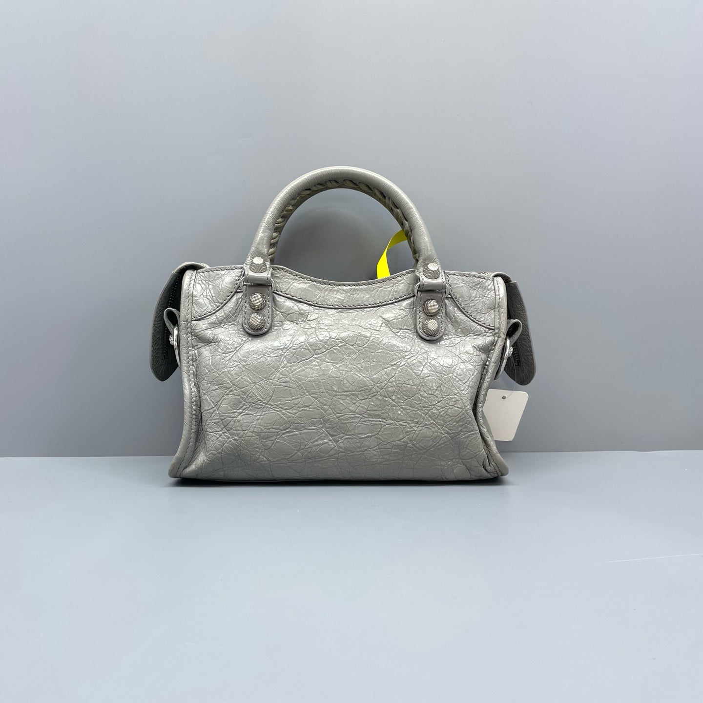 Balenciaga - Mini City Bag - Distressed lambskin leather - Grey - (mini)