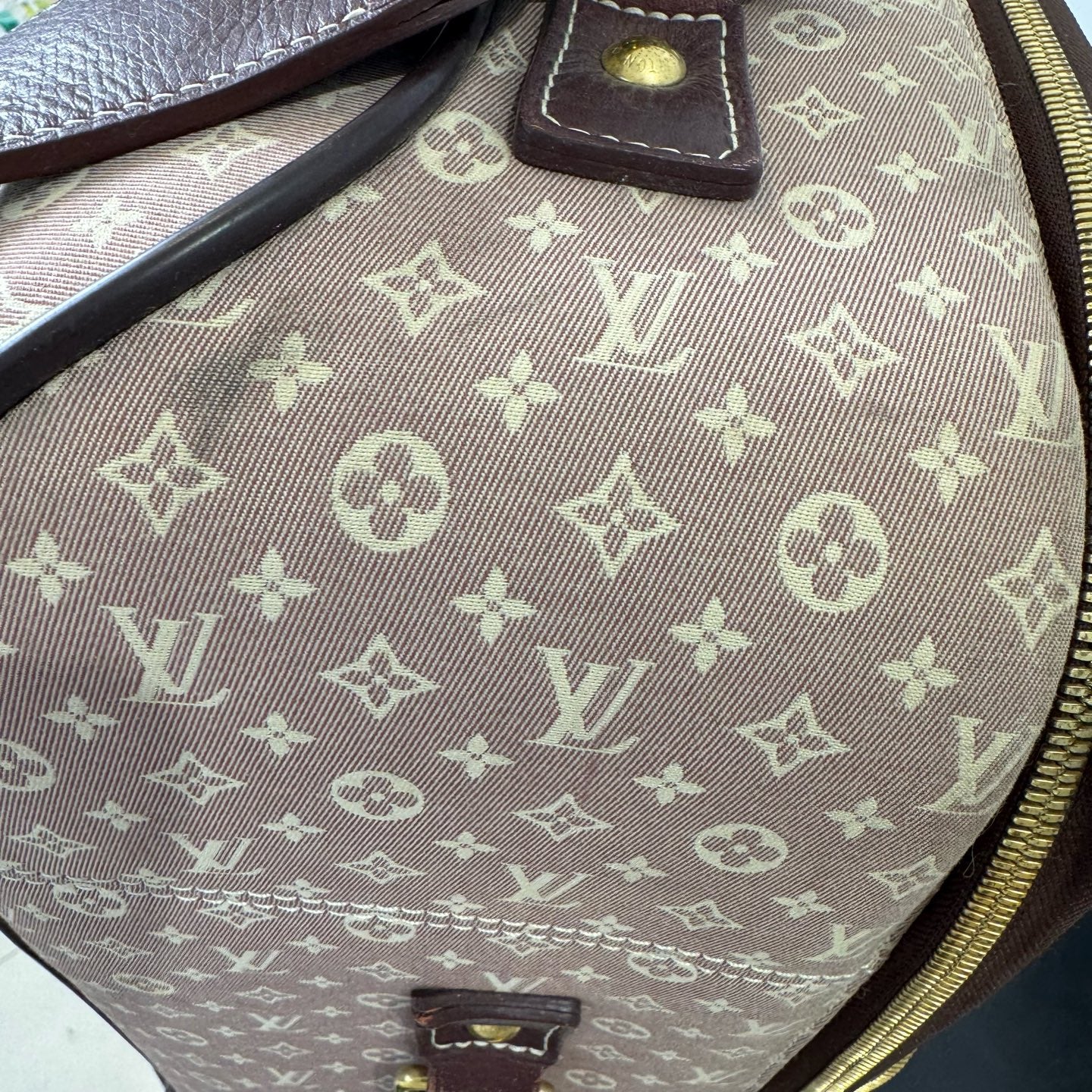Louis Vuitton - Pegase 55 - Monogram denim canvas with leather trim - Pink - (Medium)