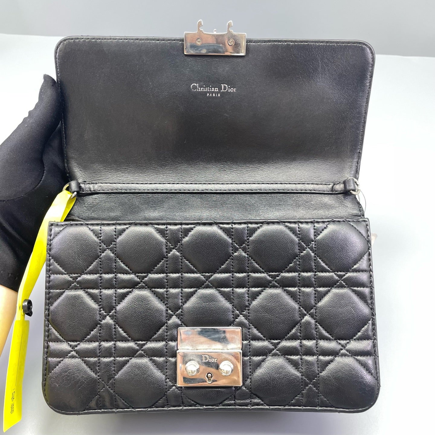 Dior - Lady Dior Quilted Chain Bag - Leather - Black - (mini)