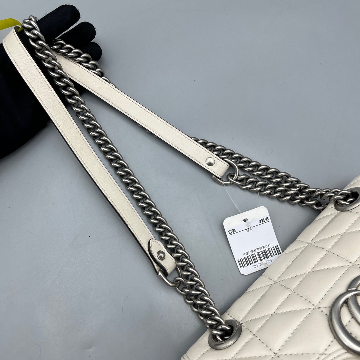 Gucci - GG Marmont Matelassé Small Shoulder Bag - Leather - White - (mini)