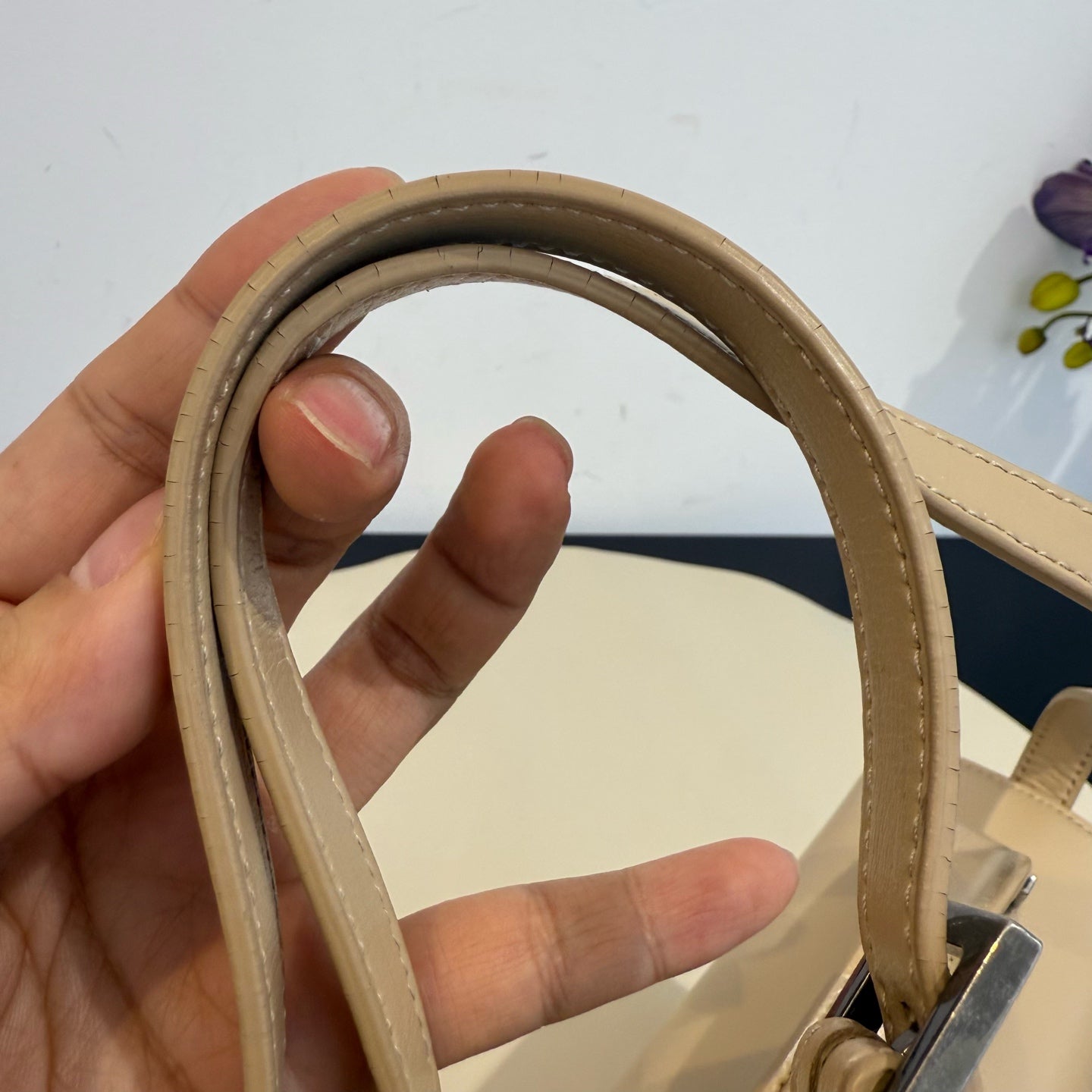 Saint Laurent - Bellechasse - Leather - Beige - (small)