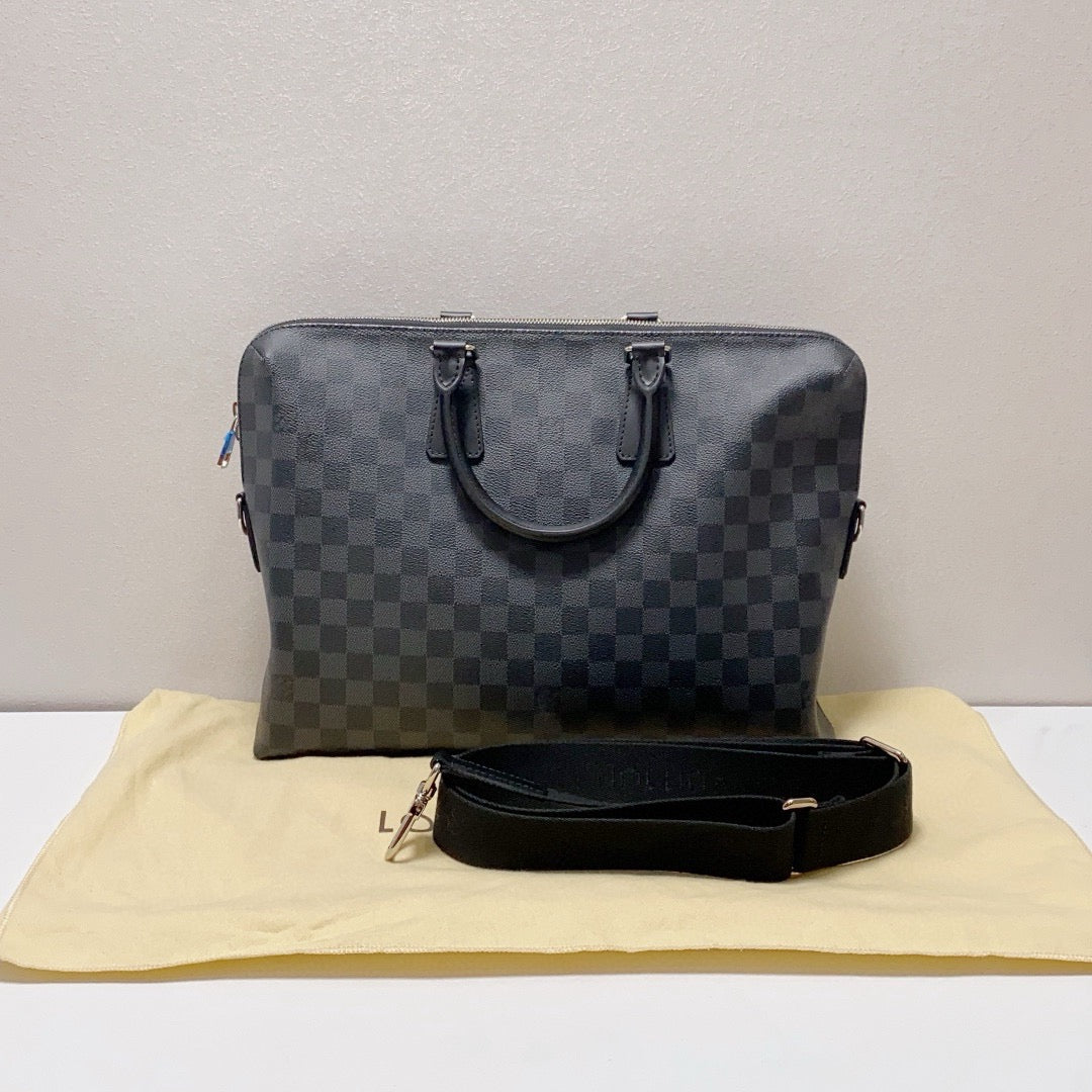 Louis Vuitton - Briefcase - Damier Graphite coated canvas with leather trim - Black - (large)