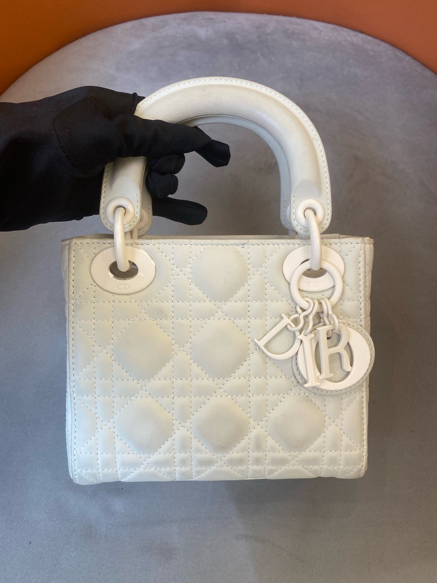 Dior - Lady Dior My ABCDior Bag - Leather - White - (mini)