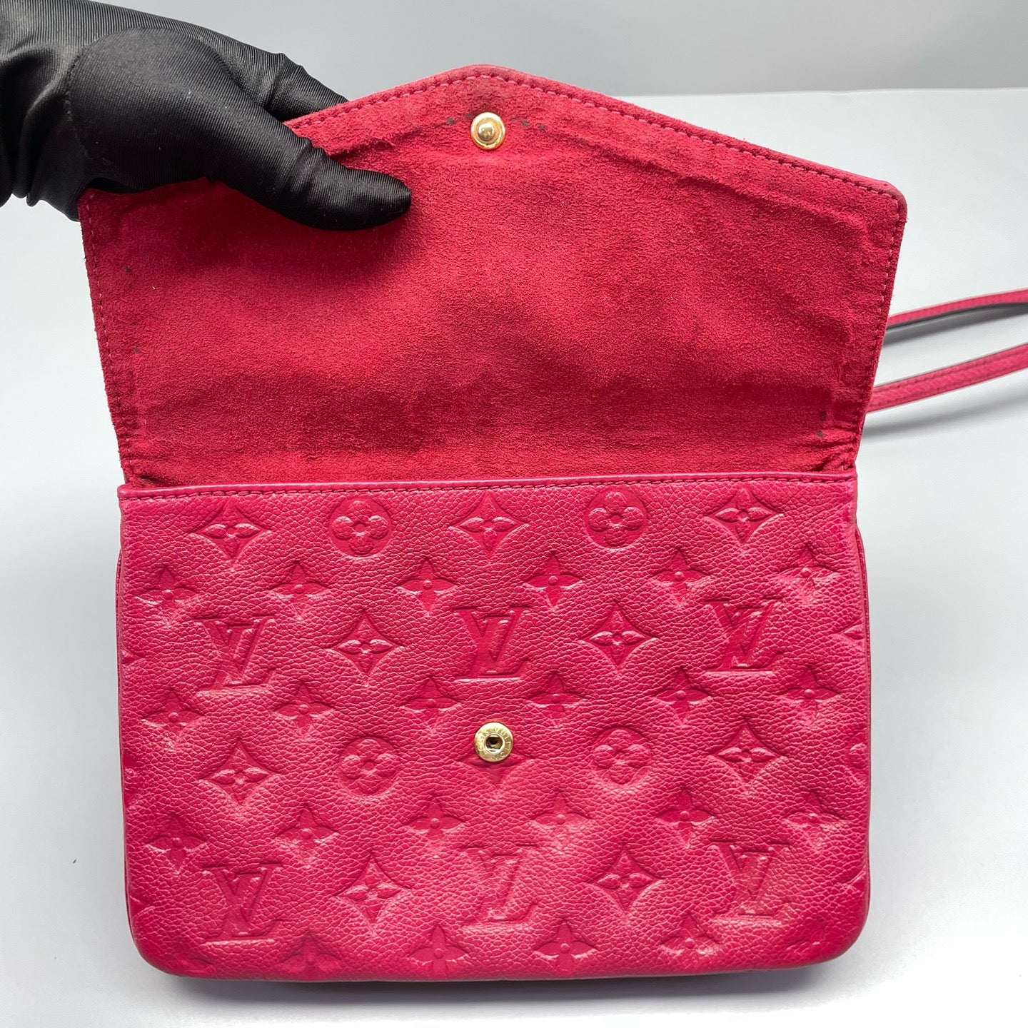 Louis Vuitton - Twice - Leather - Burgundy - (Small)