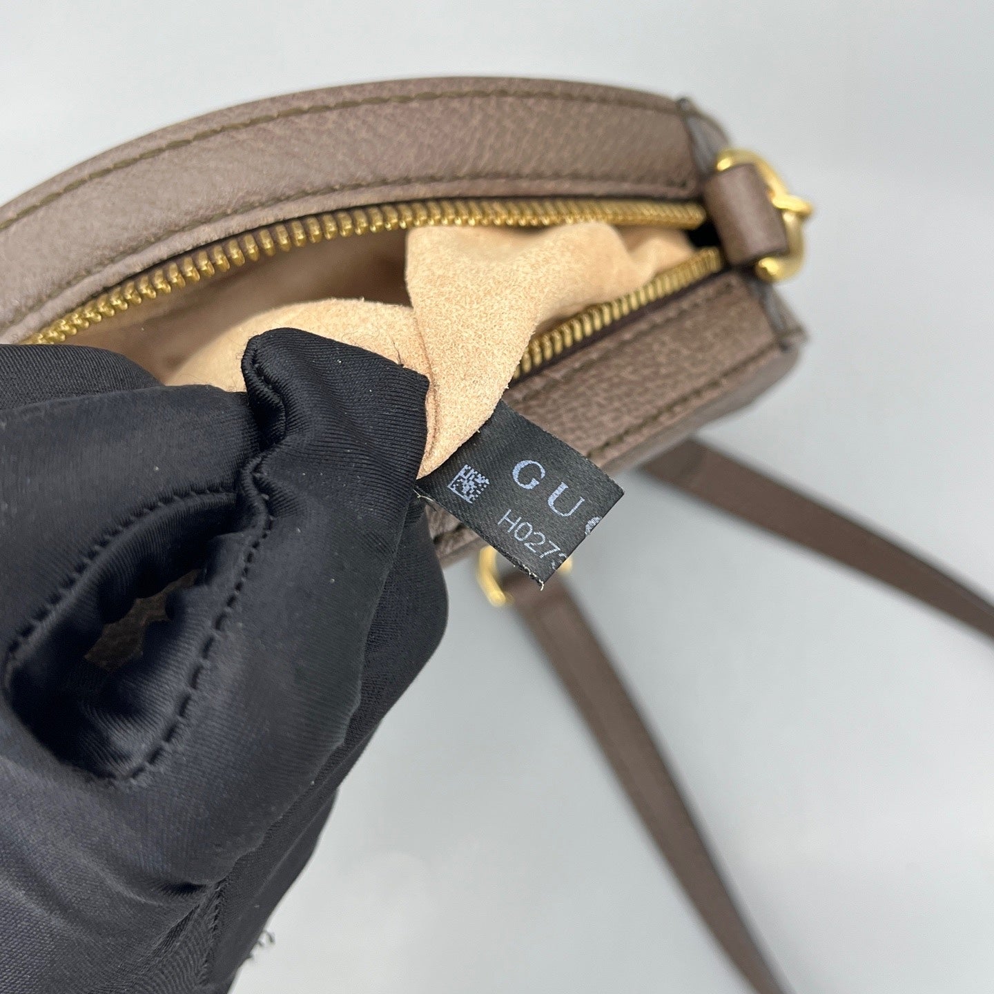 Gucci - Ophidia Round Mini Bag - GG Supreme canvas with leather trim - Brown - (mini)