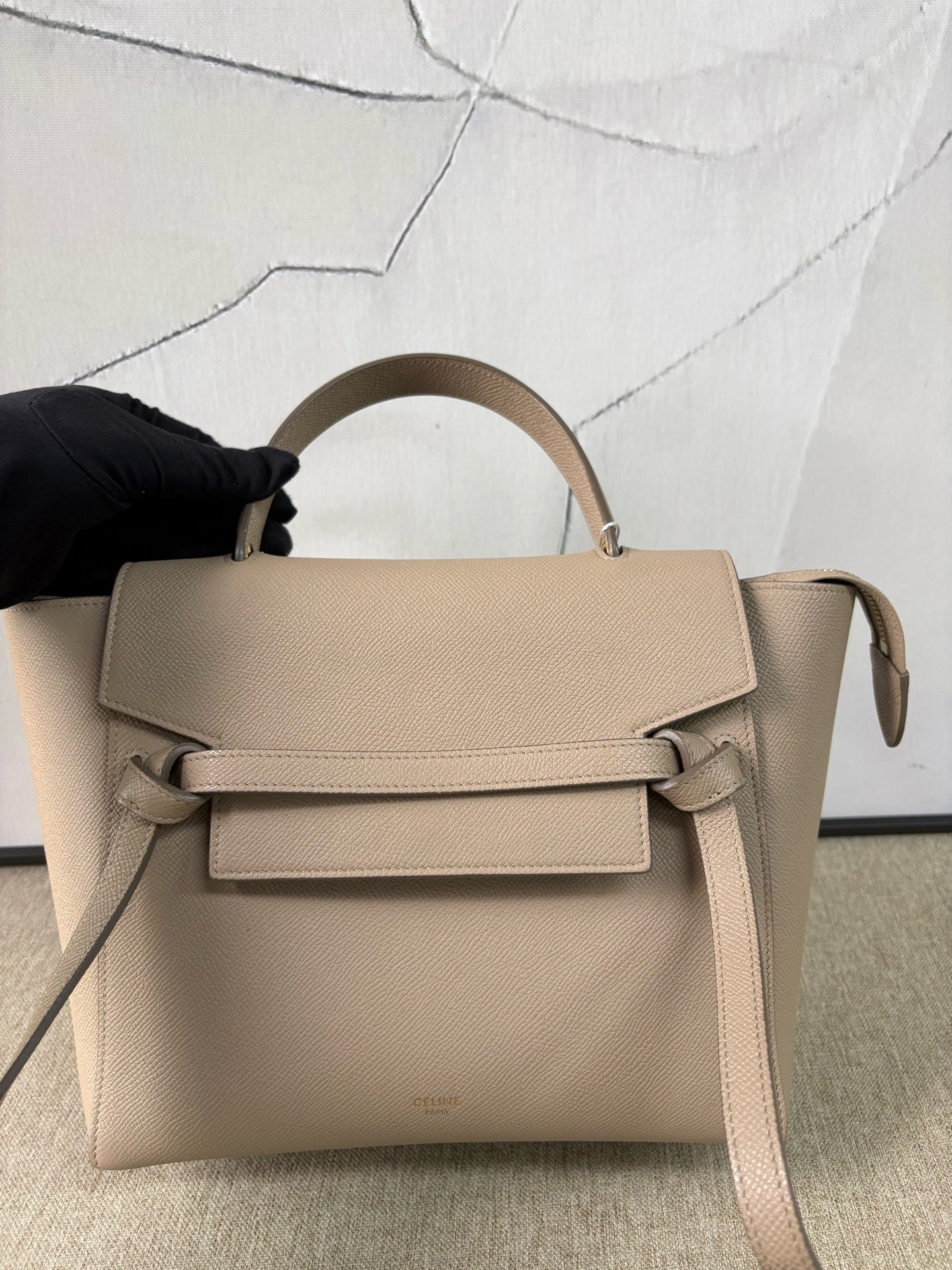 Celine - Belt Bag Small - Calfskin leather - Beige with Gold-Tone Hardware - (Small)