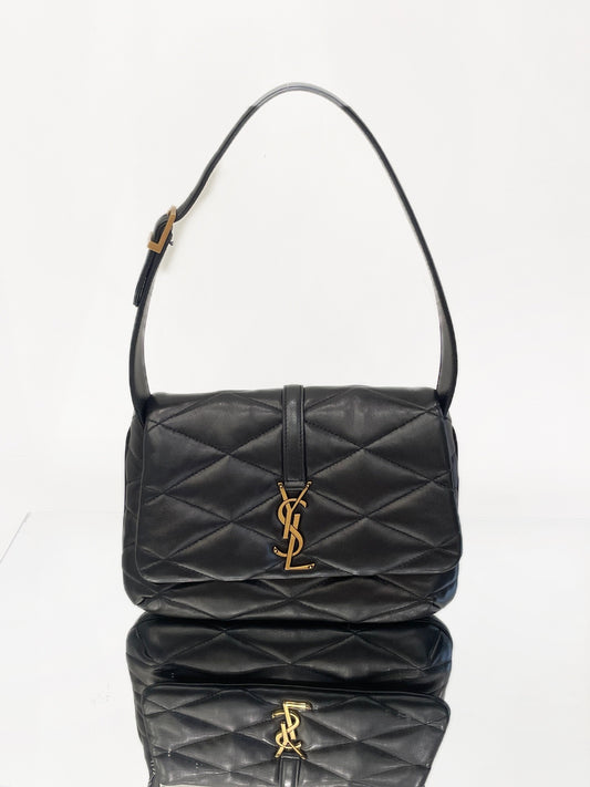 Saint Laurent - LE57 - Lambskin leather - Black - (Small)