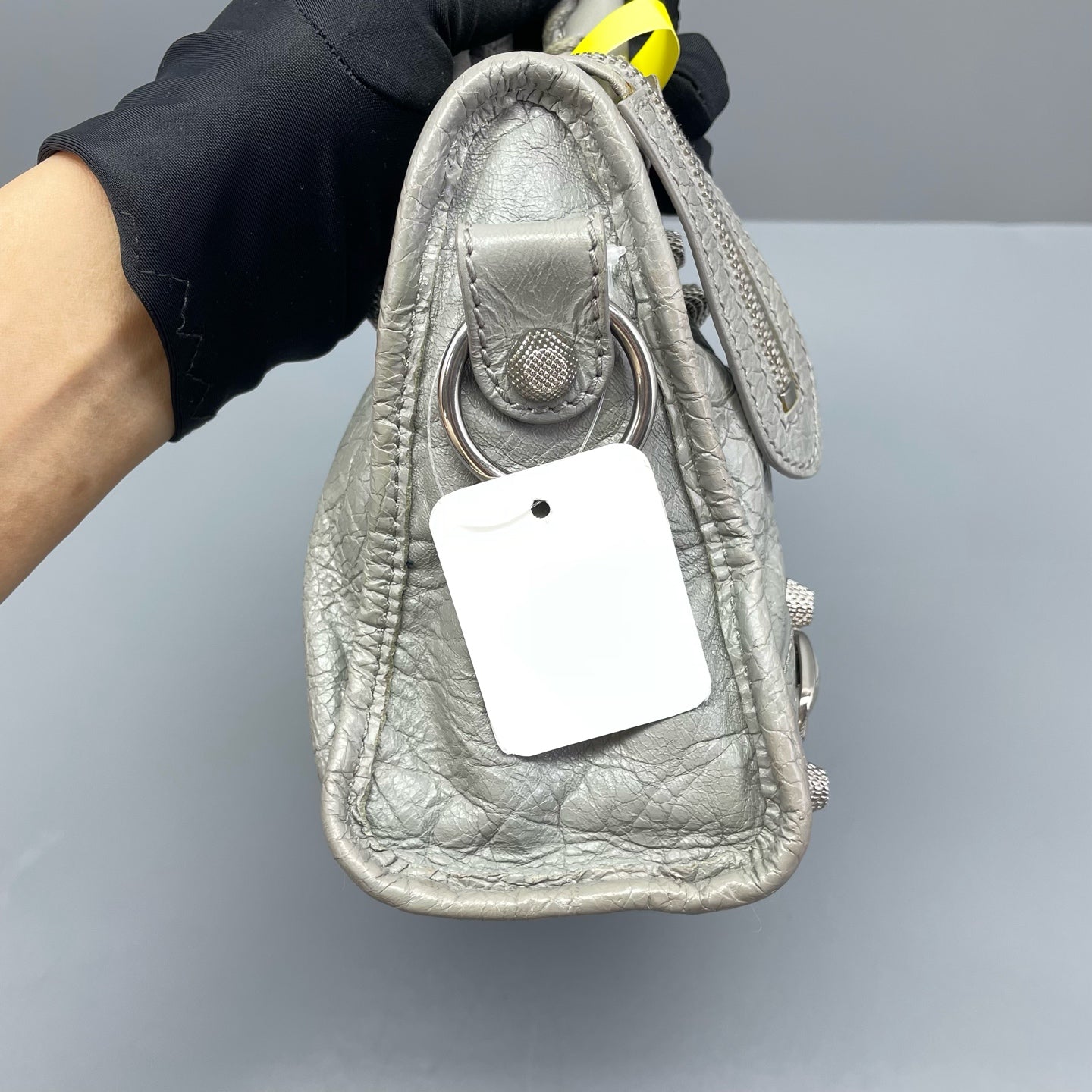 Balenciaga - Mini City Bag - Distressed lambskin leather - Grey - (mini)