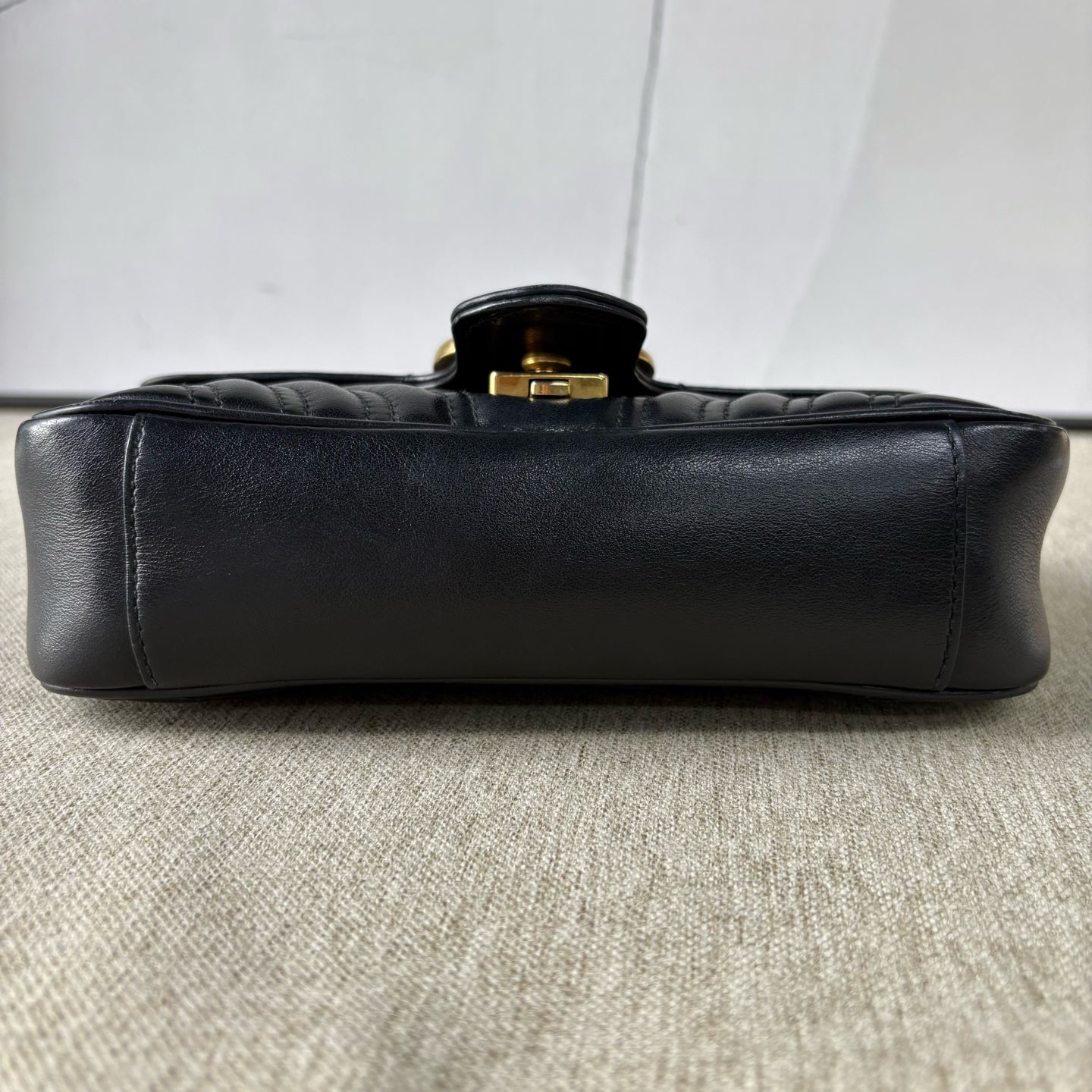 Gucci - GG Marmont Mini Shoulder Bag - Leather - Black with Gold-Tone Hardware - (mini)