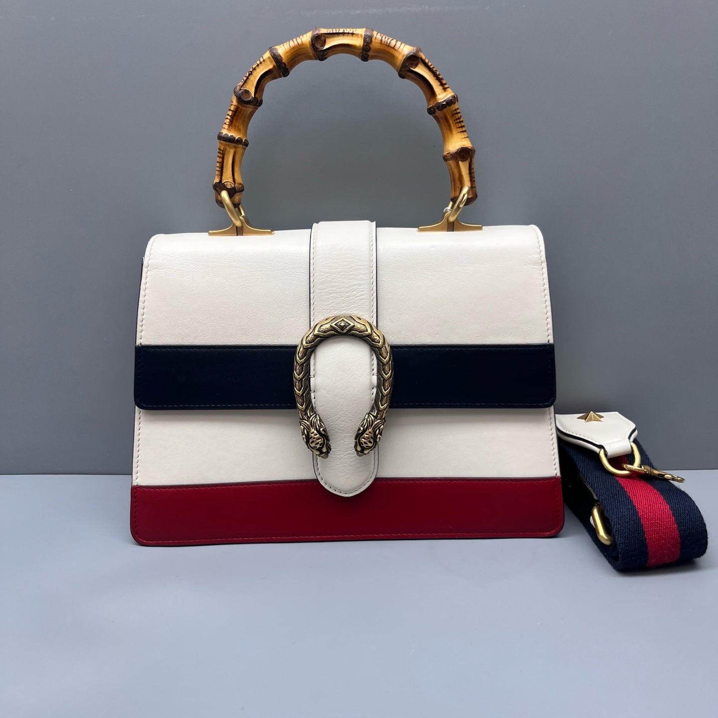 Gucci - Dionysus Bamboo Top Handle Color-block - Leather - Multicolour - (Medium)