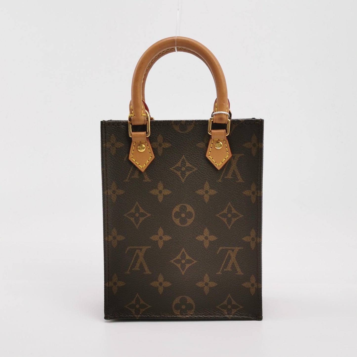 Louis Vuitton - Petit Sac Plat - Monogram Canvas with Vachetta leather trim - Brown - (mini)