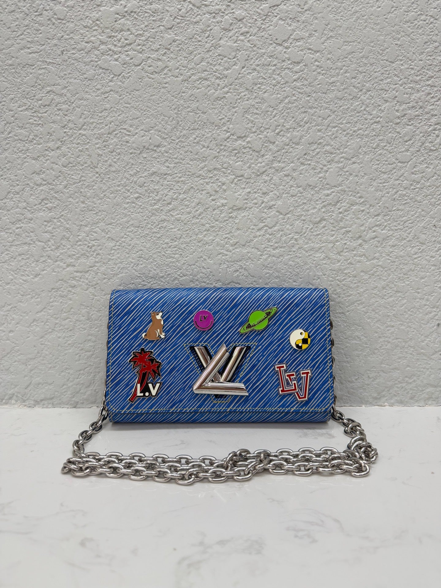 Louis Vuitton - Twist Chain Wallet - Epi leather - Blue - (Mini)