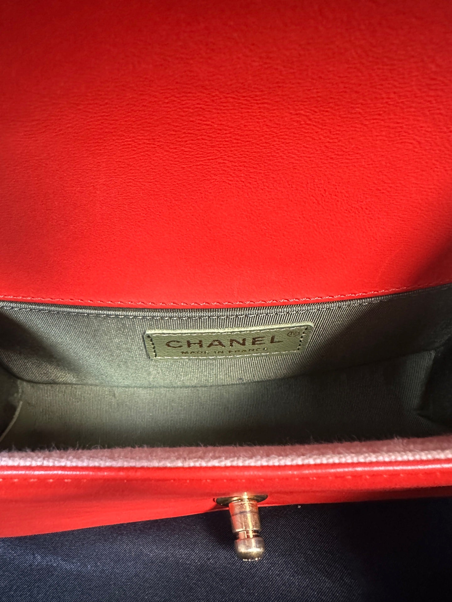 Chanel - Boy Bag - Leather - Red - (Small)