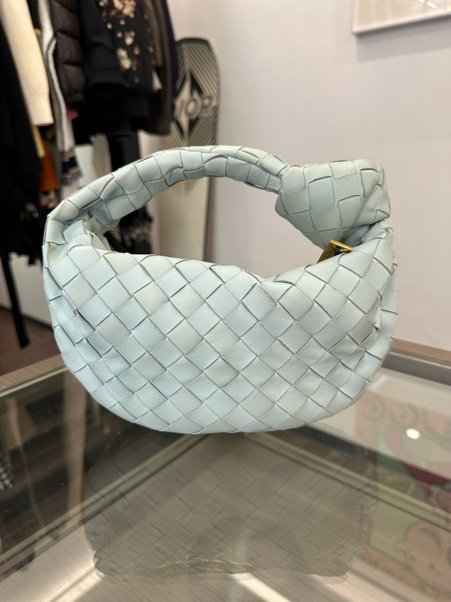 Bottega Veneta - Mini Jodie - Lambskin leather - Blue - (mini)