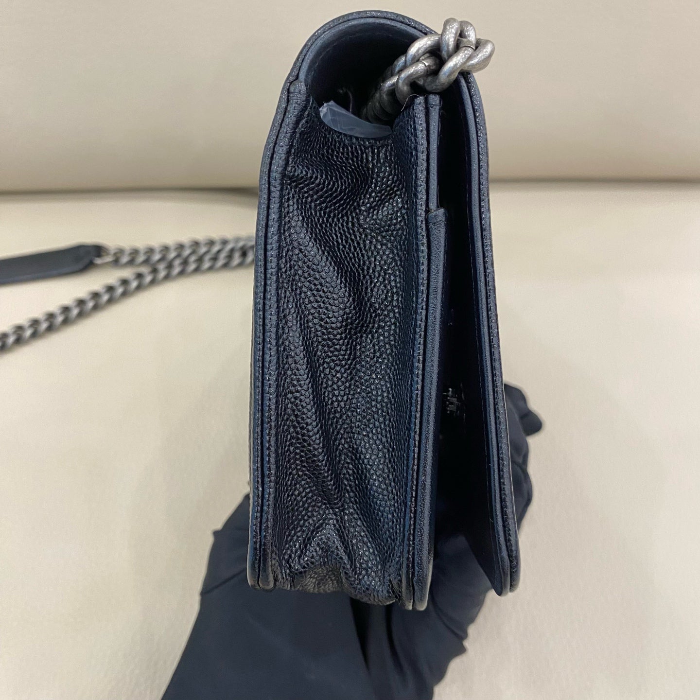 Chanel - Boy Chanel Wallet on Chain (WOC) - Caviar Leather - Black - (mini)