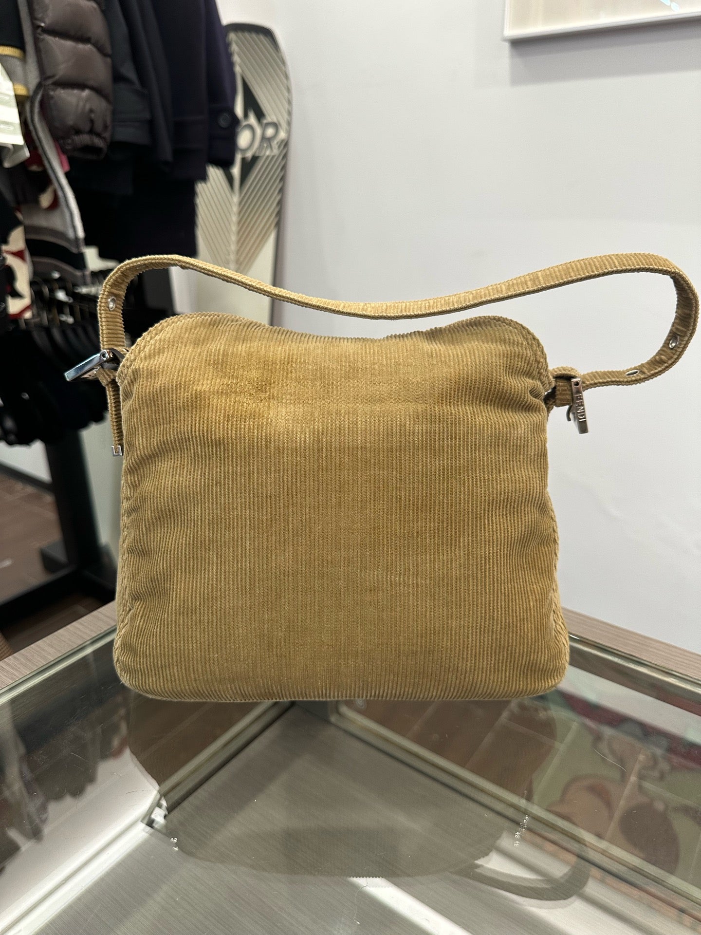 Fendi - Baguette - Corduroy - Yellow - (Medium)