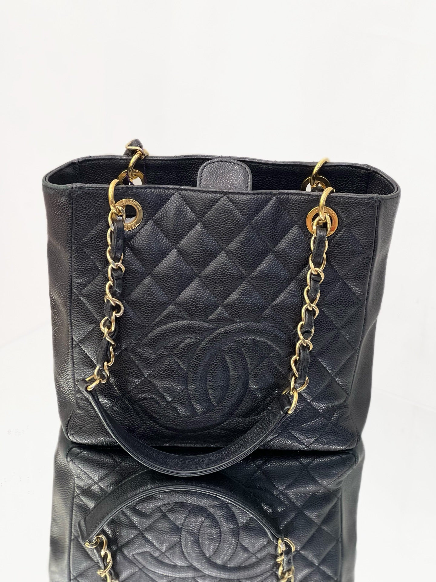 Chanel - PST Small (Petit Shopping Tote) - Caviar leather - Black - (Small)