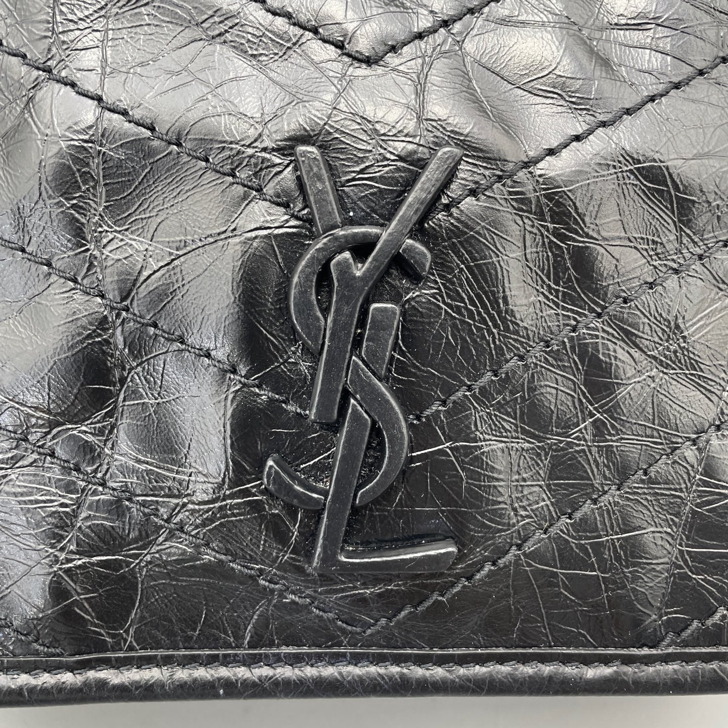 Saint Laurent - Niki Chain Wallet - Leather - Black - (mini)