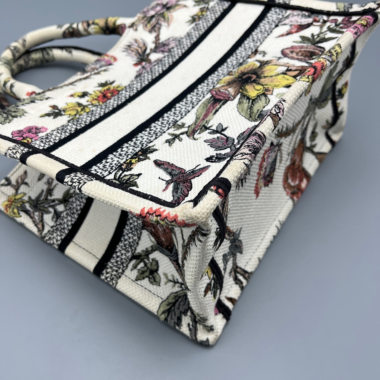 Dior - Book Tote Small - Cloth - White - (Small)