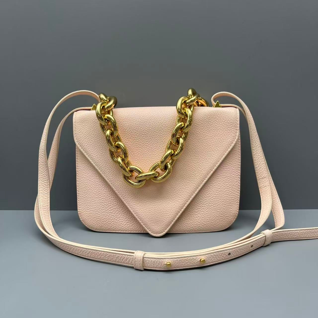 Bottega Veneta - Mount Bag - Grained leather - Pink - (mini)