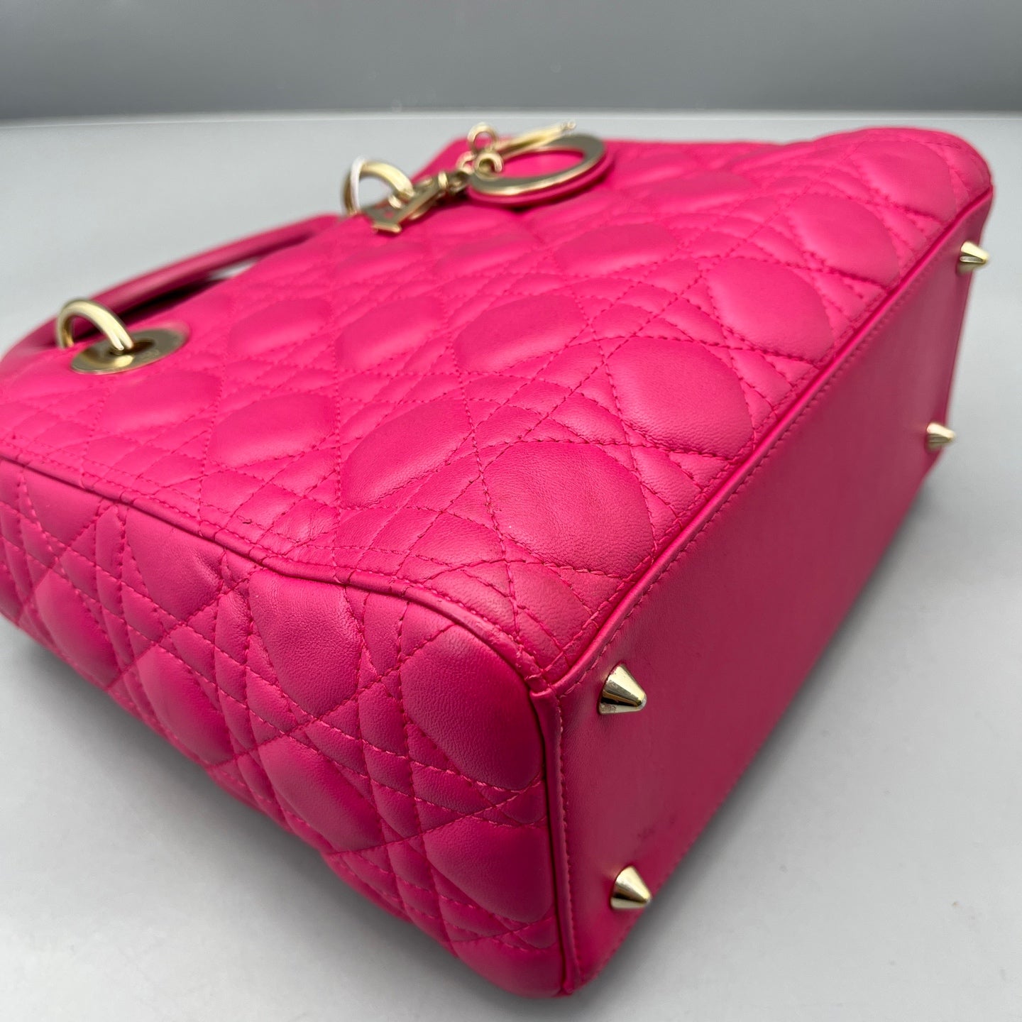Dior - Lady Dior - Lambskin leather - Pink - (medium)