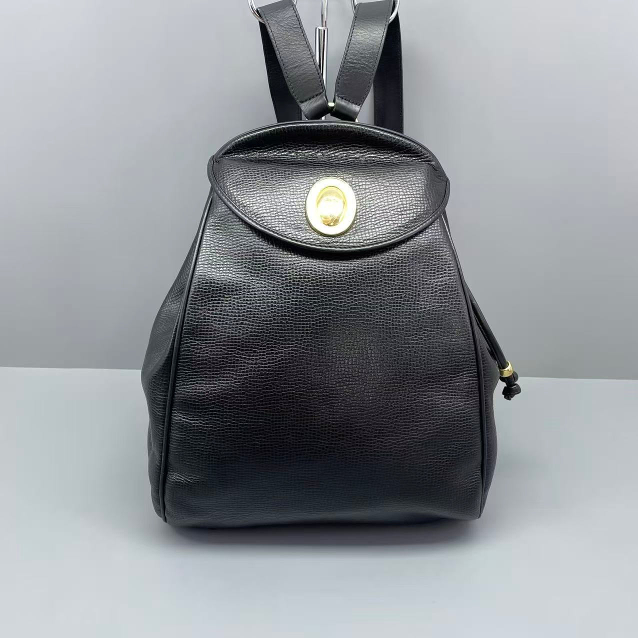 Dior - Vintage CD Coin Backpack - Leather - Black - (medium)