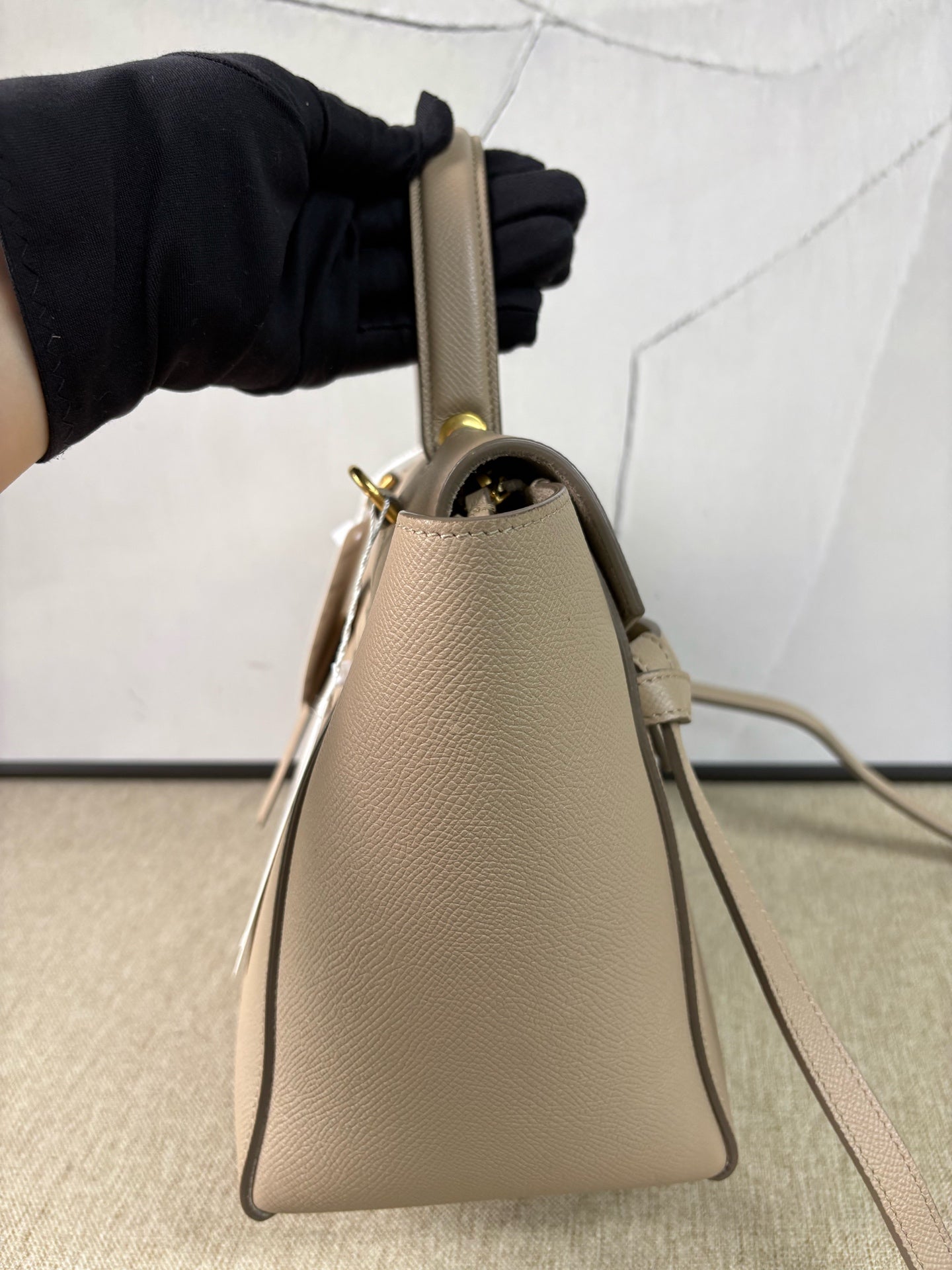 Celine - Belt Bag Small - Calfskin leather - Beige with Gold-Tone Hardware - (Small)
