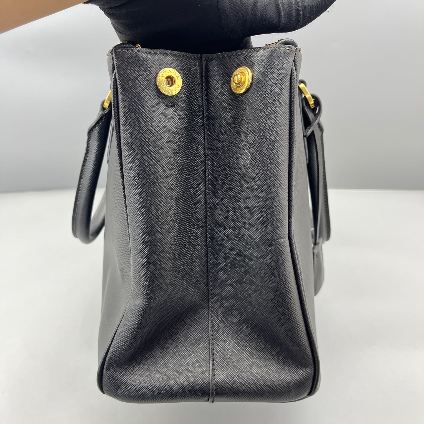 Prada - Galleria (Saffiano Lux Double Zip Tote) - Saffiano leather - Black - (medium)