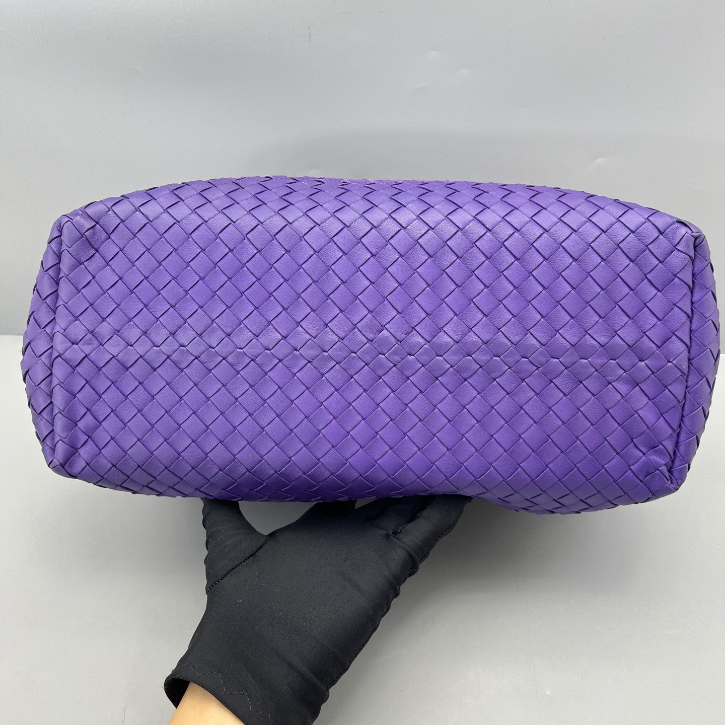 Bottega Veneta - Double Bridge Tote Bag - Lambskin leather - Purple - (medium)
