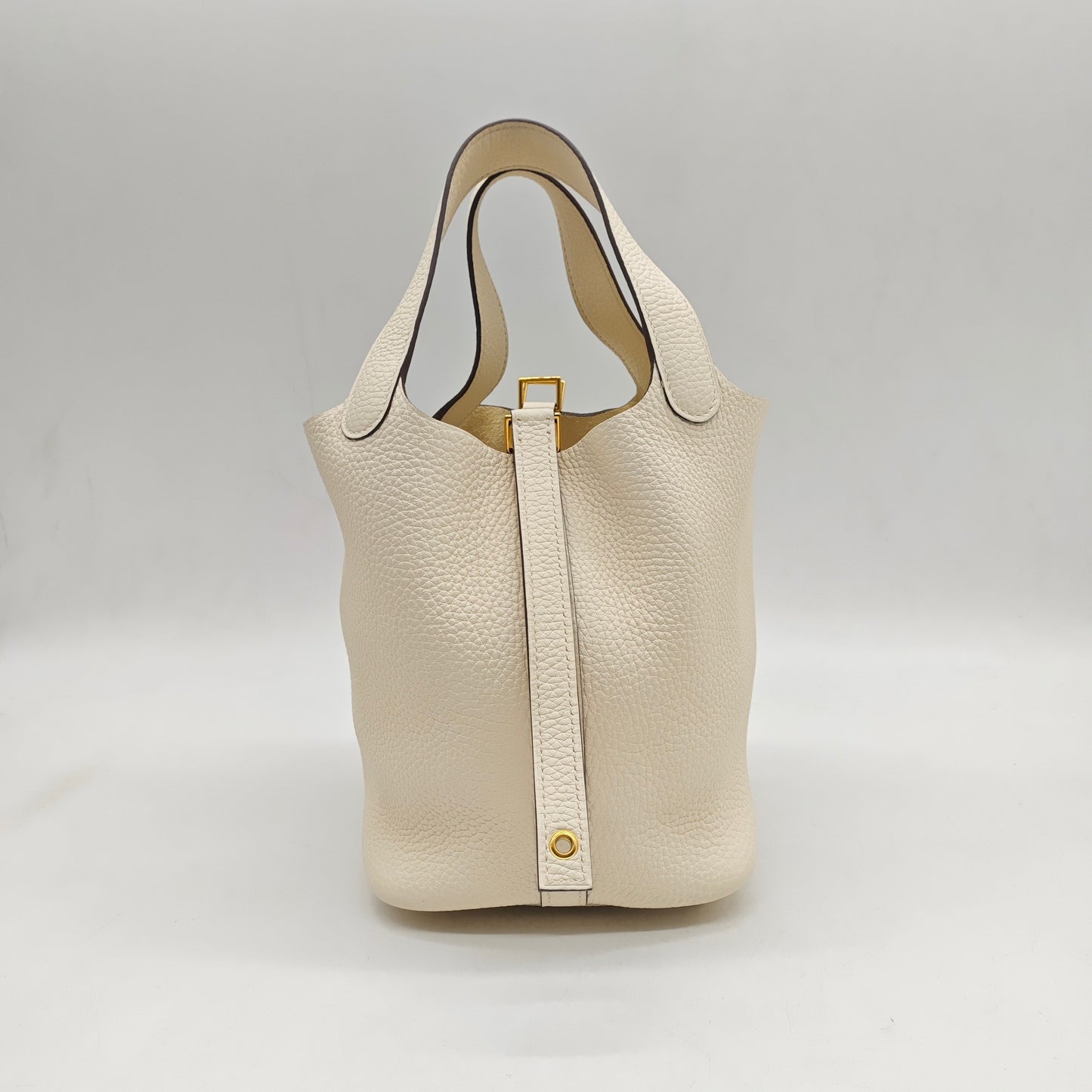 Hermès - Picotin Lock 18 - Togo leather - Creamy White with Gold-Tone Hardware - (mini)