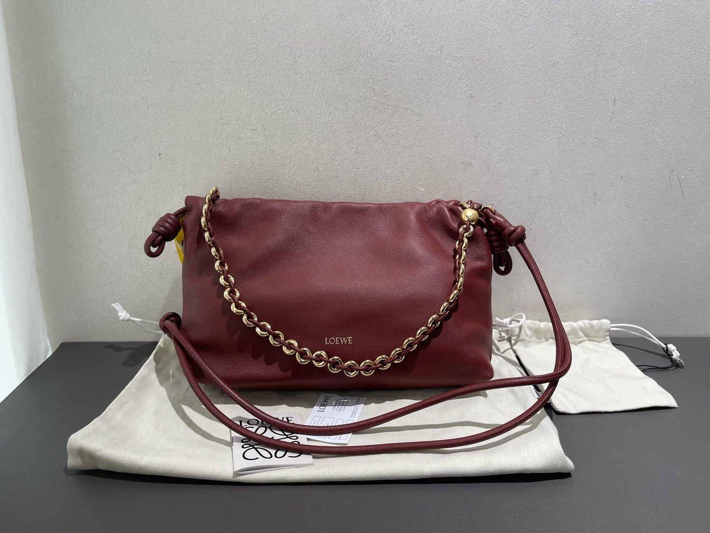 Loewe - Flamenco Purse - Leather - Burgundy - (Medium)