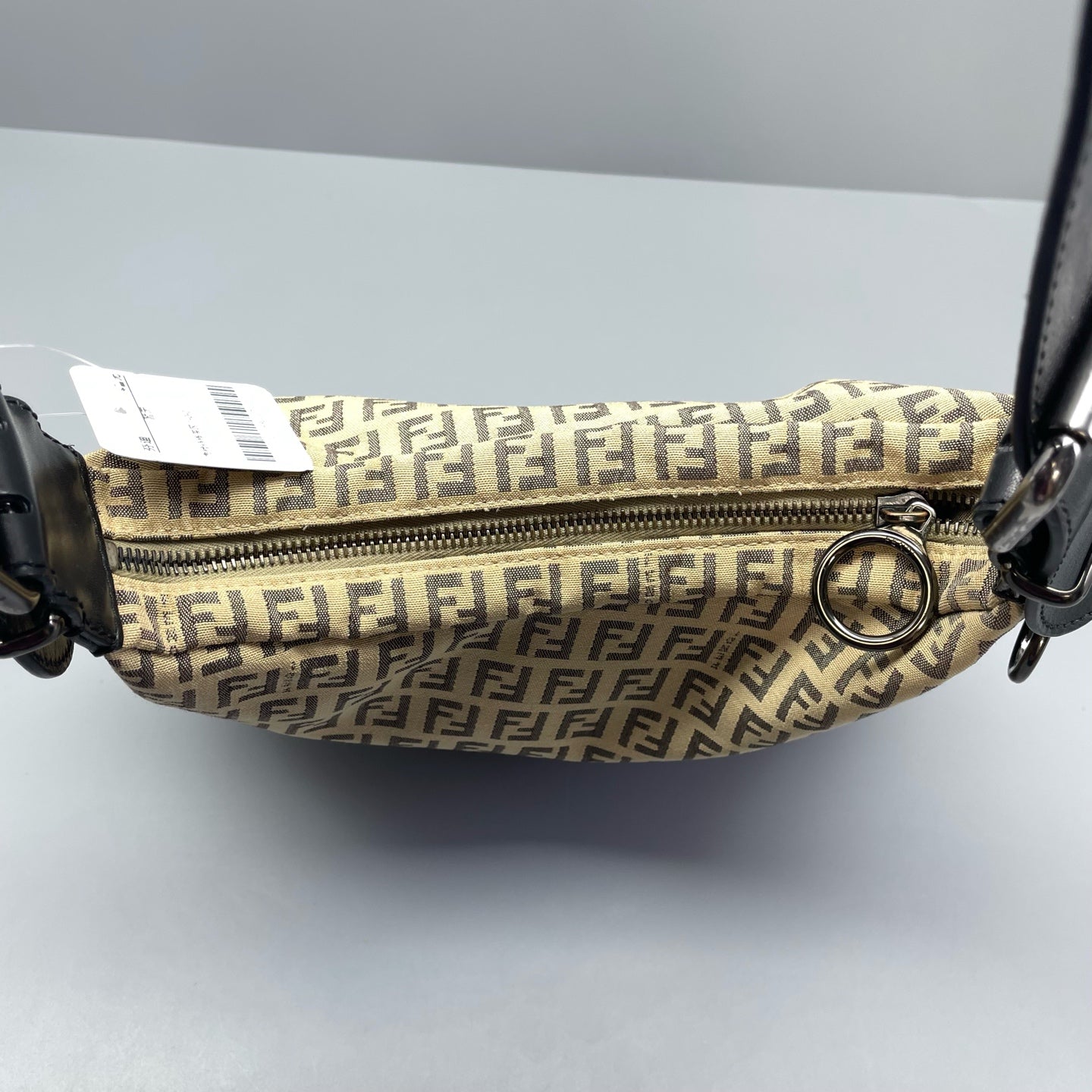 Fendi - Zucca Monogram Hobo - Canvas with Leather trim - Beige - (Medium)