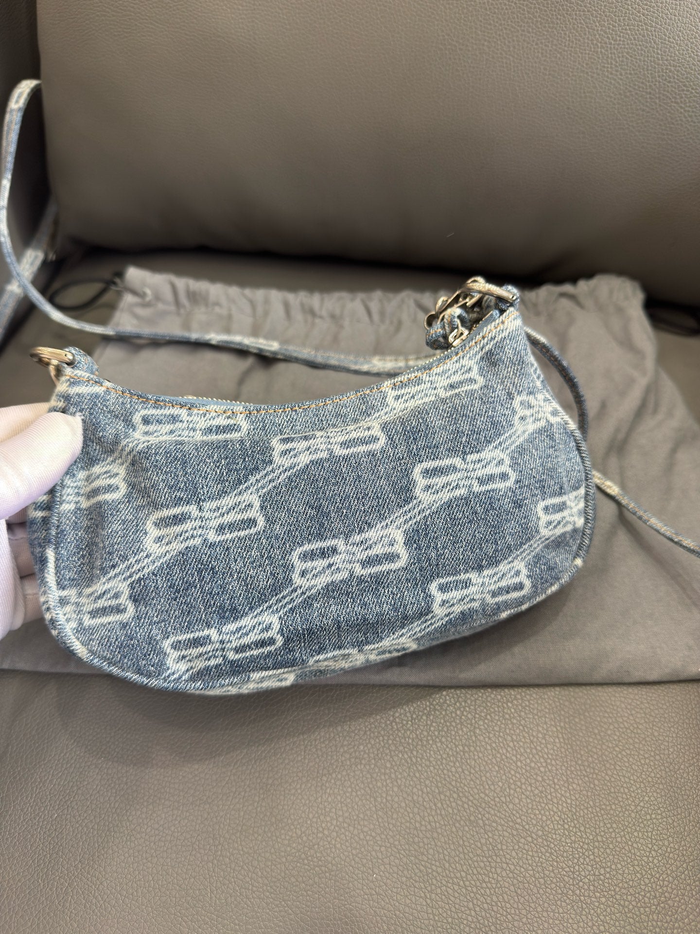 Balenciaga - Le Cagole Mini Shoulder Bag - Denim - Blue - (mini)