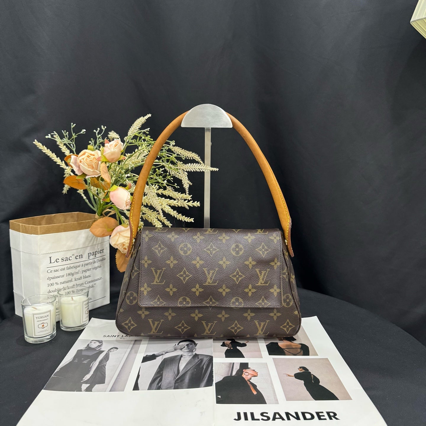 Louis Vuitton - Looping PM - Monogram canvas with Vachetta leather trim - Brown - (small)