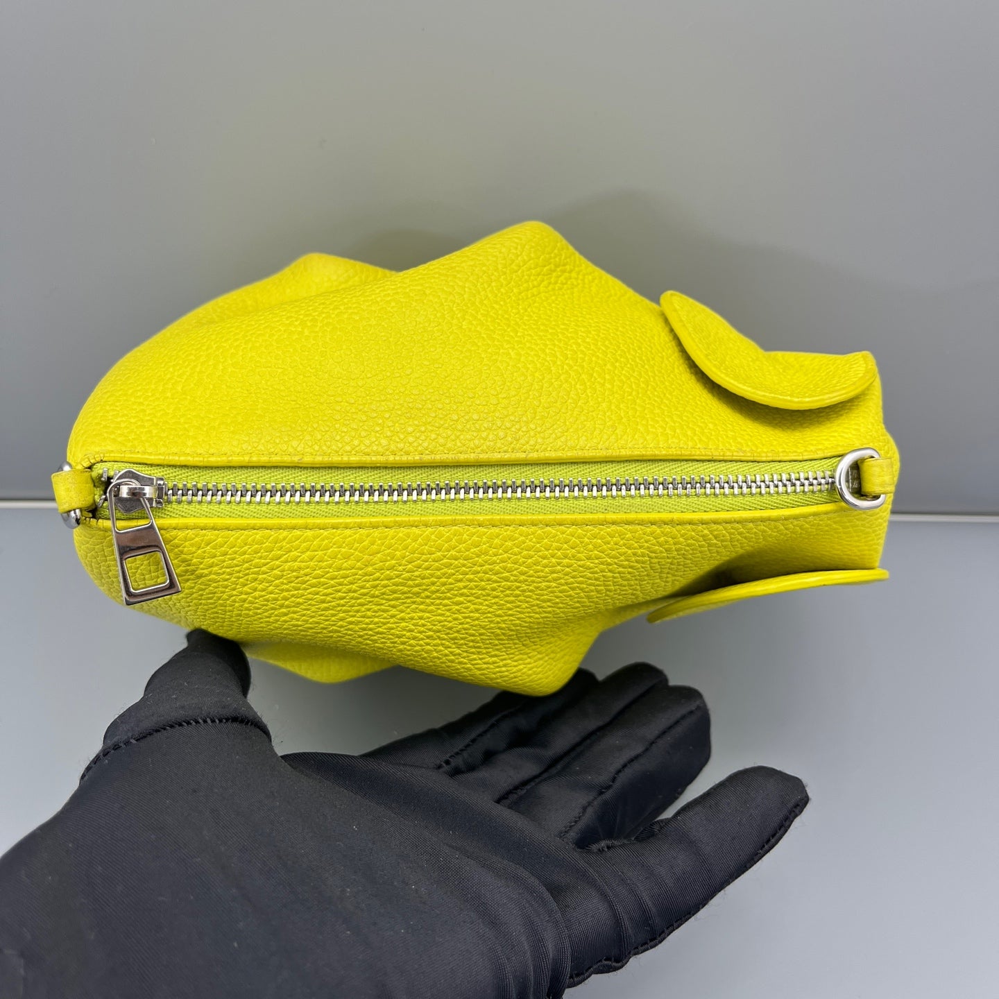 LOEWE - Elephant Bag - Grained calfskin leather - Yellow - (mini)