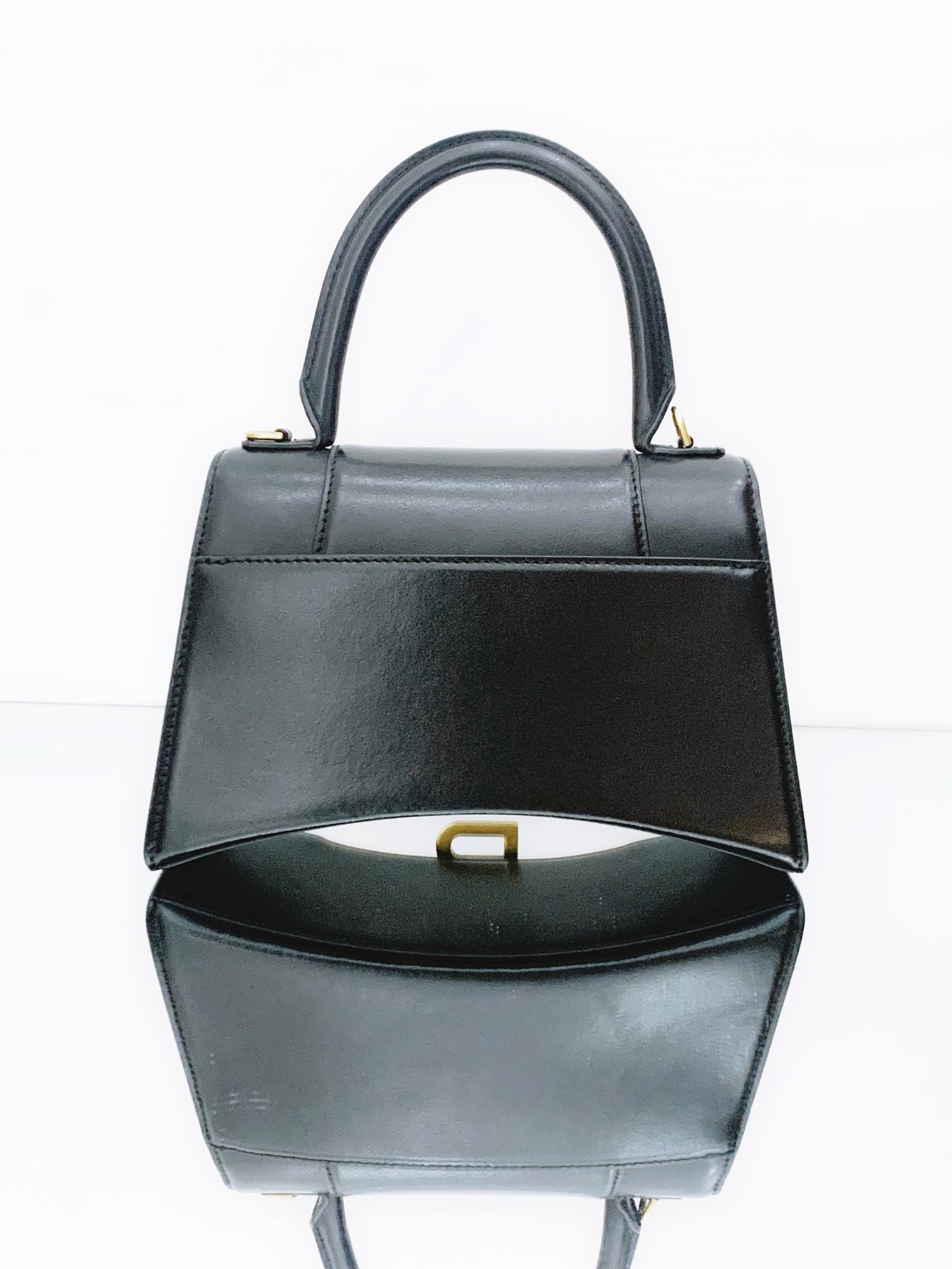 Balenciaga - Hourglass - Smooth calfskin leather - Black - (Small)
